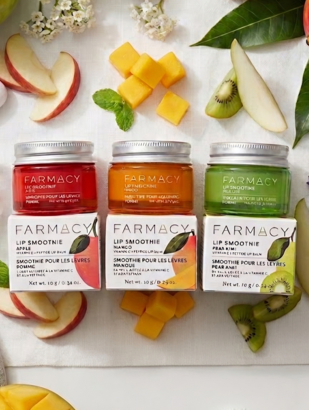 FARMACY Lip Smoothie Vitamin C + Peptide Lip Balm - Your Choice, NIB (10 g each)
